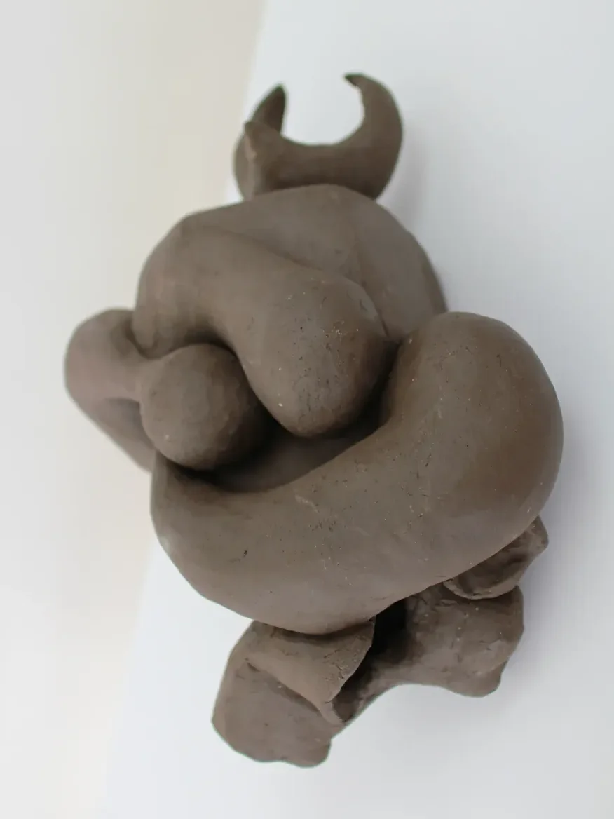 Glazed ceramic surface, detail